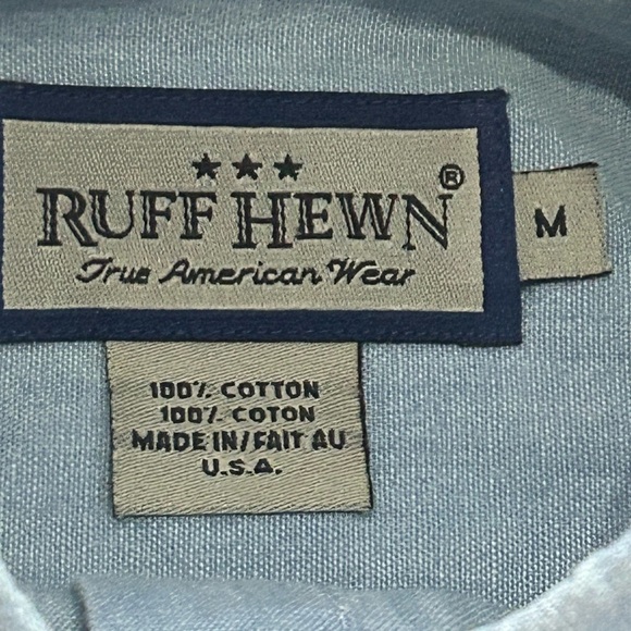 Vintage Ruff Hewn Women’s Medium Denim Embroidered Nautical Blouse - Picture 4 of 7